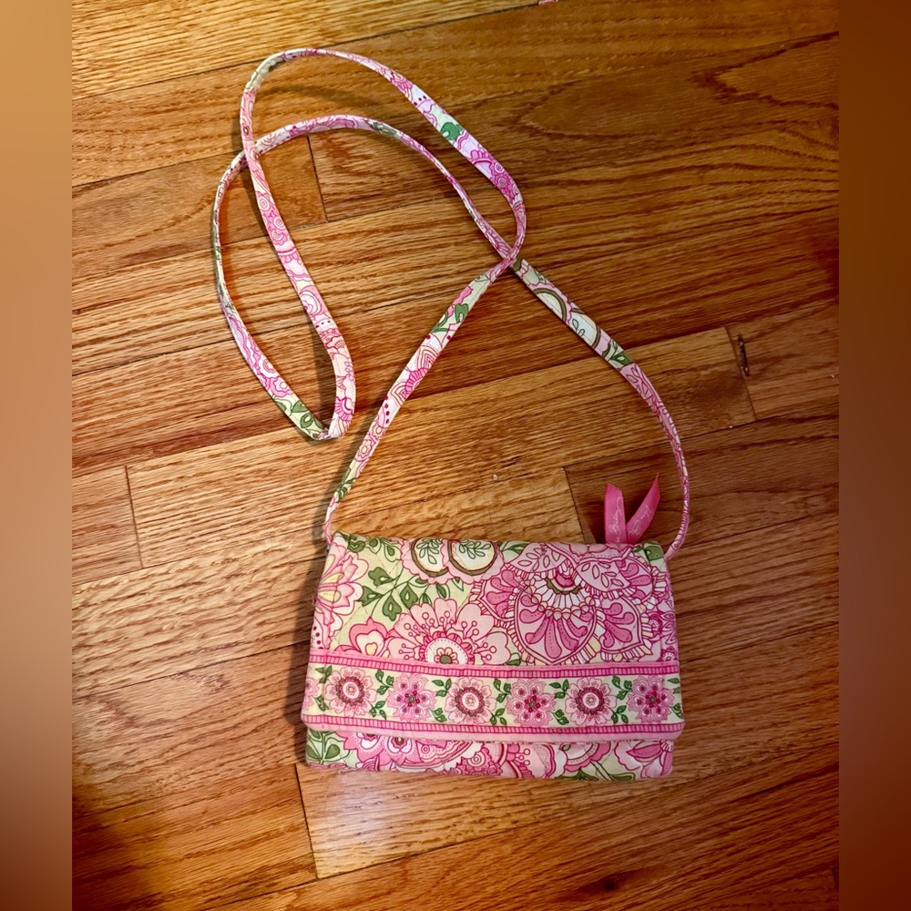 Vera Bradley “Mini Hipster” Crossbody in retired Petal Pink Desirable Rare